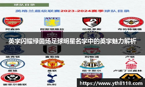 英字闪耀绿茵场足球明星名字中的英字魅力解析